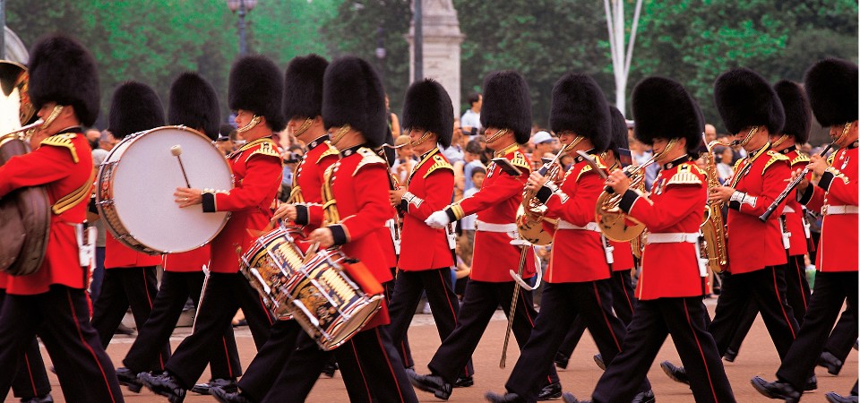 Kings Guard soldiers marching