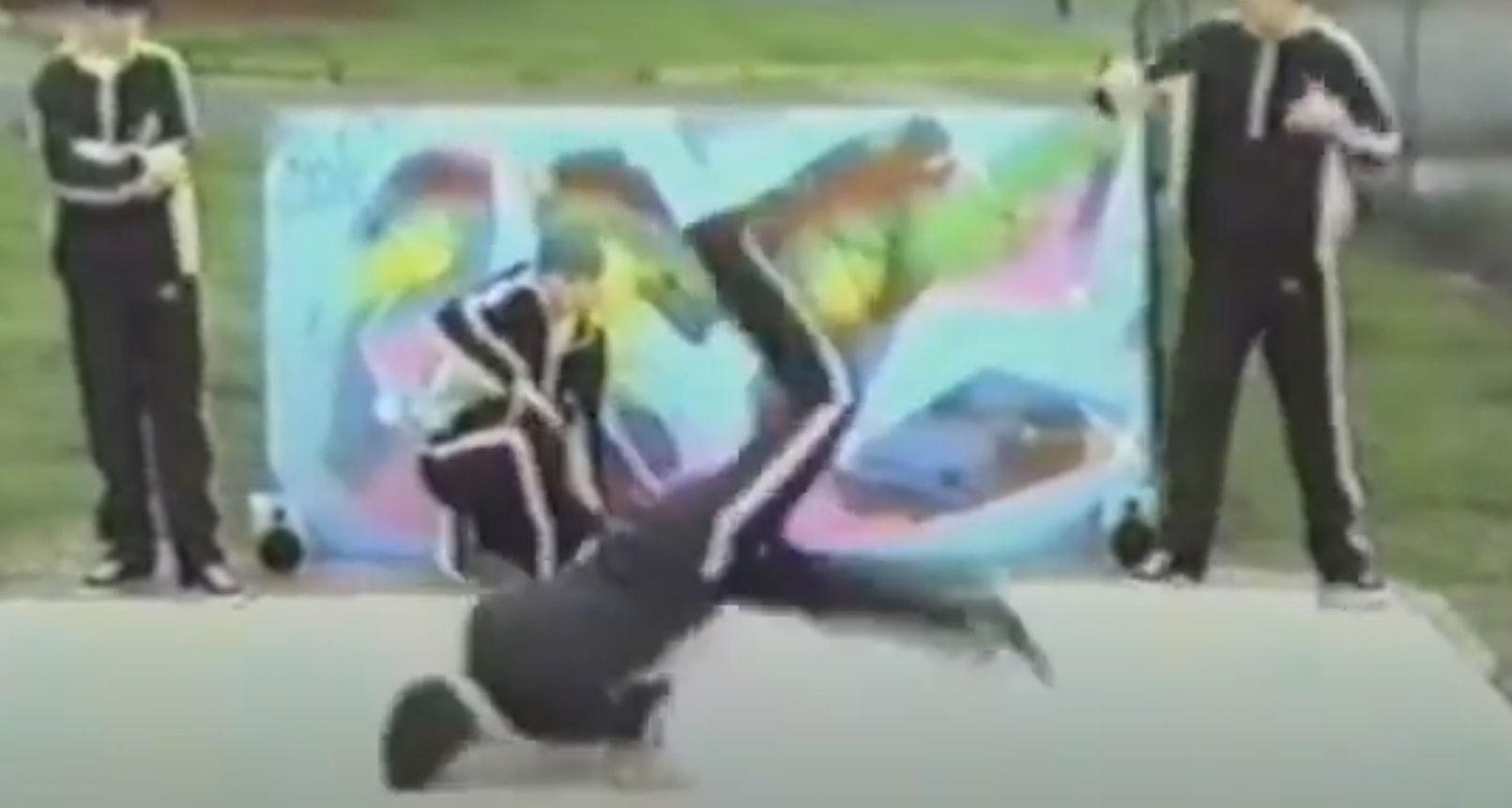 Gary Burnett breakdancing