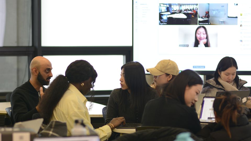 Staff and students speaking at UXathon 2025