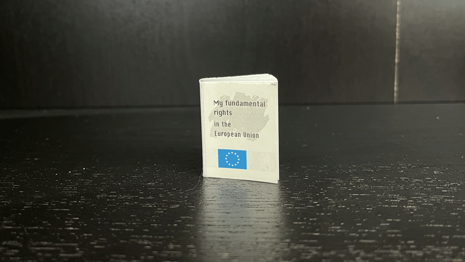 a mini book of the EU charter of fundamental rights