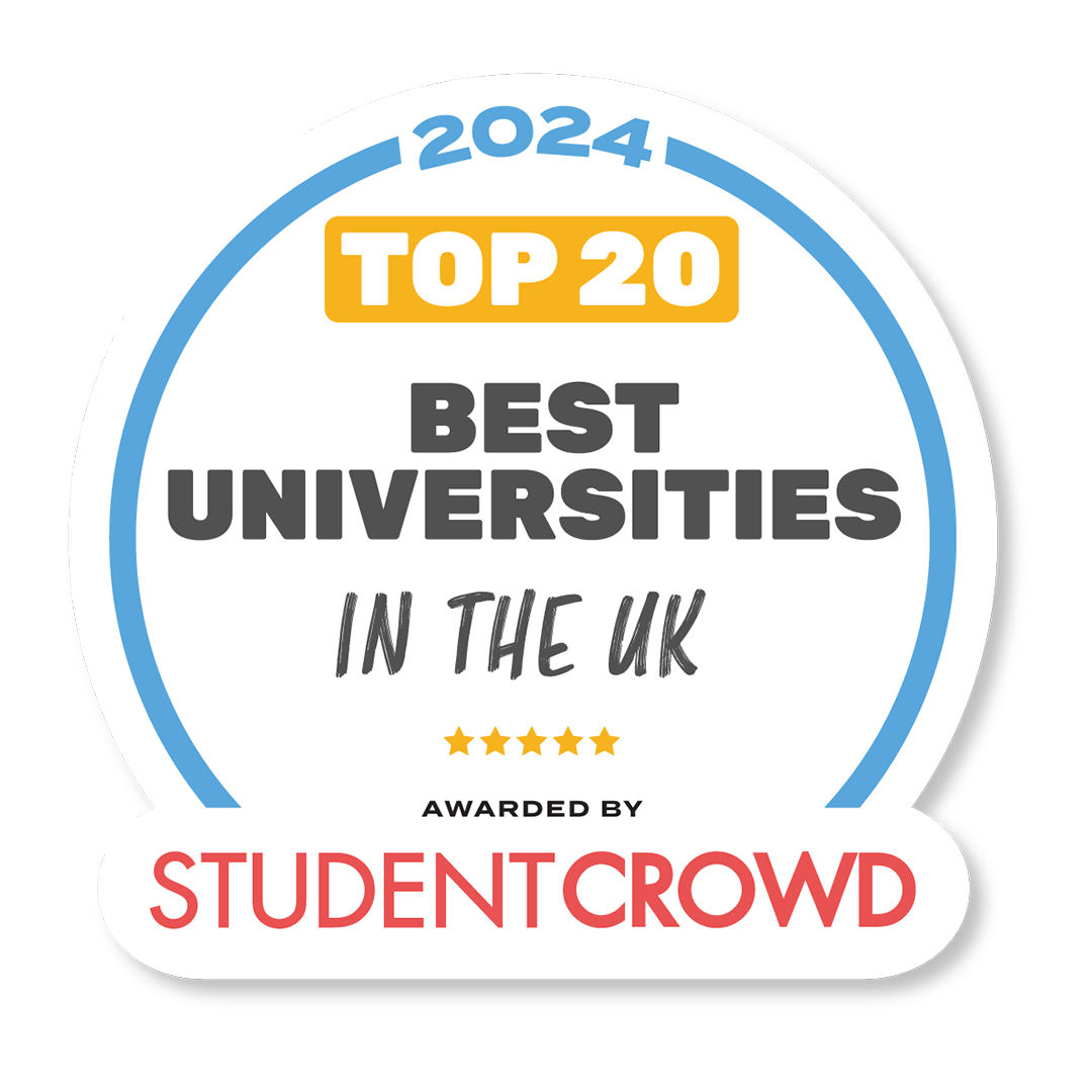 Graphic stating 'Top 20 Best Universities in the UK'